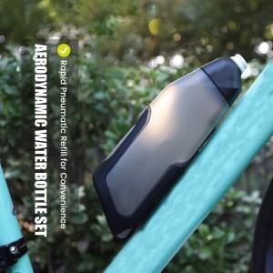 호환 600ML 자전거 에어로다이나믹 물병 브래킷 세트 MTB 로드 바이크 프레임 다운 튜브 라이딩 부품