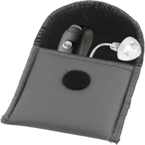 ZUOGWJFJ 보청기 파우치 케이스 하드 포켓 사이즈 소프트 보관 가방 여행용 지갑 소형 보호 정리함