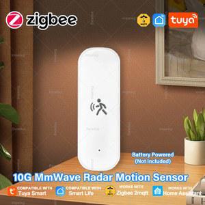 광센서 ZigBee 인간 모션 센서 10G MmWave 레이더 조도 온도 습도 포함 Tuya App Home Assistant Z2MQTT용