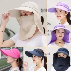 [무료배송] 자외선 햇빛 가리개 완전 차단 농사 등산 마스크 모자