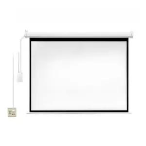 전동 금속 항시야각 초고화질 빔 프로젝터 스크린 가정용 업소용 회의실 대형 이동식 벽걸이
