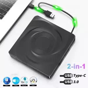 CD롬 플레이어 휴대용 C 외장 CD DVD RW 드 DVDVCDCD 버너 노트북 데스크탑 PC 윈도우 11 10 라이터 USB30