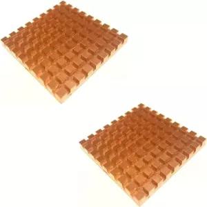 이지카고 40mm 구리 방열판 키트 40x40x4mm + 열전도 접착 테이프 3D 프린터 냉각용 쿨러 세트 2개 NEMA 17