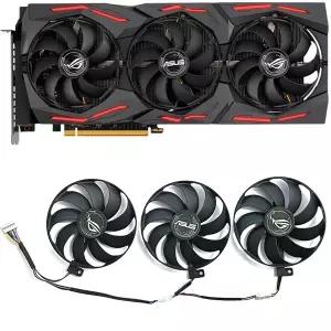 7핀 T 129215 ASUS RTX 2080 2070 RX5700XT 5700 5600XT ROG Strix OC 그래픽 팬용 SU DC 12V 0.5A 87MM R