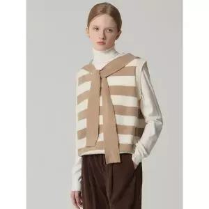 [오조크]스트라이프 숄 베스트 택가격 56000원 _P414722884