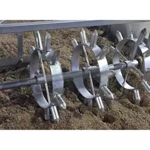 밭구멍 내는 기계 도구 핸들식물 마늘파종기 15cm 간격 수동 모종