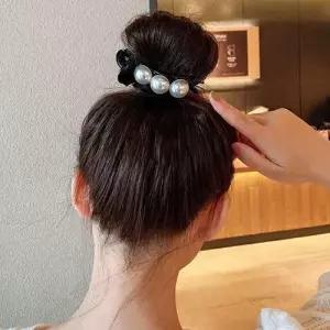 여자 핀 블랙 삔 헤어악세사리 미니집게핀 예쁜 머리 포인트 진주 WFISB9J