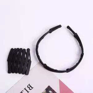 얇은 휴대용 밴드 블랙 예쁜 머리띠 여성 여자머리띠 여름헤어밴드 WFISAUO