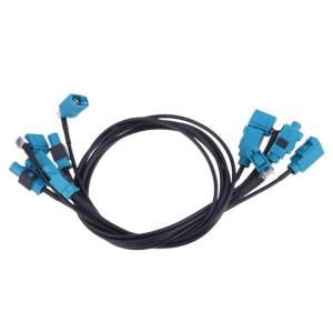 1개 팩라 Z 수컷 암컷 90도 잭 자동차 내비게이션 GPS 안테나 어댑터 연장 케이블 RG174 RF 동축 피그테일