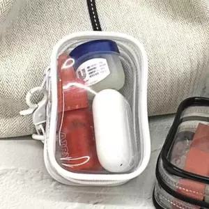 투명 솜인형 파우치 사각 화이트 가챠 투명가챠 WEE2861