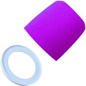 RhymKawa MV7 팝 필터 교체품, Shure MV7, MV7i, MV7+, MV7X, 마이크 윈드스크린 커버, 바이올렛, 화이트 리테이너