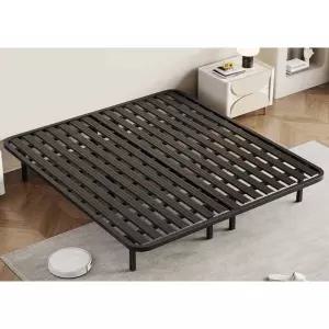 평상형 침대프레임 철제 저상형 프레임 무헤드 원목 원룸