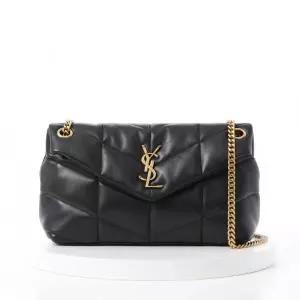 [생로랑]PARIS 퀼팅 램스 푸퍼 스몰 백 577476 1EL07 1000 816473