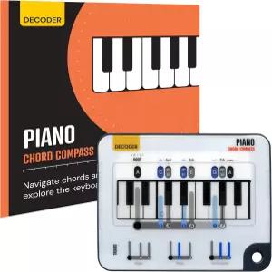 피아노 코드 학습 도구 - 나침반과 책 백 투 스쿨 음악 피아노의 이해 구조로 코드를 만들고 노이즈 클랜의