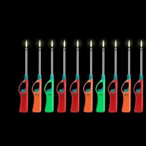 라온식 금속 불꽃 발사 가스 스토브 점화기 확장형 펄스 라이터 가정용 주방 야외 바베큐 및 캠핑용 화로