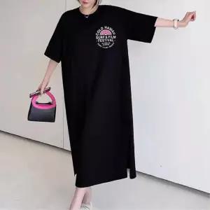 블랙롱원피스 반팔 집에서입는 홈웨어치마 이쁜잠옷