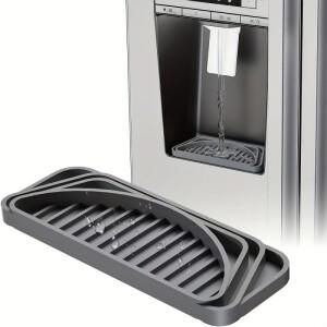 1개 물 디스펜서 방수 실리콘 매트 드립 트레이 커피 머신 냉장고 배수 주방 스펀지