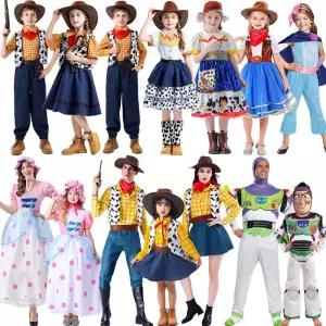 토이 스토리 할로윈 코스튬 보안관 우디 셰퍼드 걸 성인 어린이 코스프레