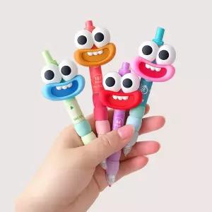 지켜보는 귀요미 볼펜 왕눈이 입술 캐릭터 귀여운펜 젤펜 단체선물