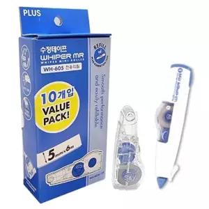 고품질 플러스 수정테이프 리필 WH-605R-10P 10개입 5mmx6m 개(1개입) (WFKF9PM)