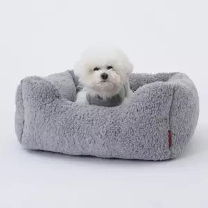 툼툼 모던 사각 방석 그레이/강아지 고양이 쿠션 침대 베드 포근한 미끄럼방지 네모 프레임 애견 반려견