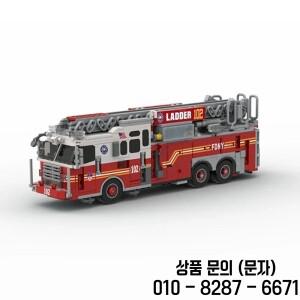 도시 서비스 자동차 모델 MOC 빌딩 벽돌 소방차 번호 102 형 기술 선물 휴일 장난감 정장 14세 이상 조립