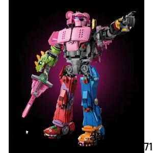 레고와 호환되는 빌딩  세트 크리스마스 선물에 적합한 입자 77078 메카 팀 리더 미니피규어