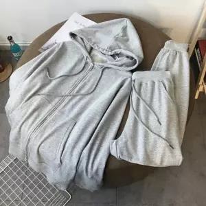 여자 트레이닝셋업 여자 운동복 츄리닝 후드집업 조거팬츠 세트
