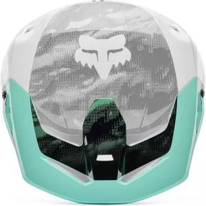 폭스 레이싱 유스 V1 모토크로스 더트 바이크 헬멧 바이저 터쿼이즈 카이로스 원 사이즈