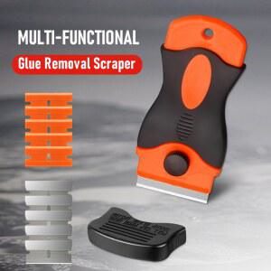 자동차 유리 청소 호브 스크레이퍼 블레이드 스크래치 오븐 스크레이퍼가있는 플라스틱 방지 스티커 금속 도구