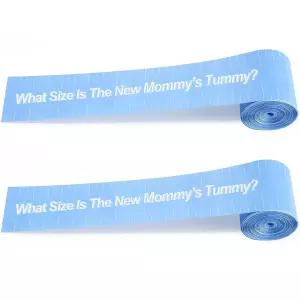 스랏테 2 롤 인치 x 150 피트 베이비 샤워 측정 테이프 배 게임 종이 파티 장식 용품 (스카이 블루)