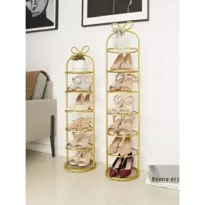 철제 신발 정리대 걸이 현관 슈즈렉 실내화 슬리퍼 클래식블랙 5단