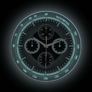 타키미터 핸드 워치 디자인 야간 조명 벽시계 남성용 동굴 침실 무음 눈에 잘 붙지 않는 LED 어둠 속 빛나