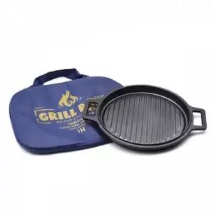 라운드 그릴팬 전용 휴대용 파우치 포함 캠핑 불판