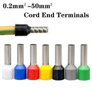 관형 크림프 터미널  순수 구리 코드 엔드 와이어 커넥터  전기 튜브 30 50 200 개