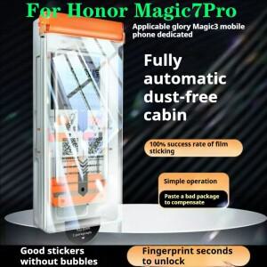 Honor Magic7 Pro 세라믹 필름 매직 7 프로용 롤러 씰링 세컨드 스티커 커브드 스크린 보호대