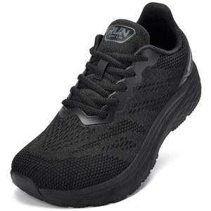 슬로우 맨 와이드 토박스 남성용 신발 - 쿠션이 있는 로드 러닝화 논 슬립 남성 워킹 스니커즈 피트 편안한 운동화