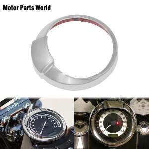바이크 오토바이 크롬 속도계  링 베젤 바이저 할리 투어링 로드 킹 1999-2007 다이나 FLD 2012- FLSL 18-U