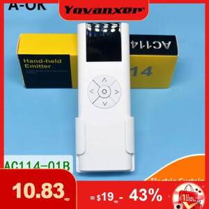 전기 커튼 커튼 단일 채널 제어 RF433 전동 프로젝터 스크린 예비 부품 A-OK 모터 용 무선 원격 컨트롤러