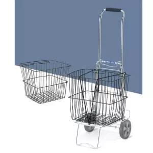 마트손수레 장바구니 쇼핑 바구니형 핸드카트 시장