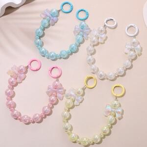 여성 교체 가능 아크릴 가방 체인 스트랩 분리형 지갑 핸드백 수지 크로스 바디 DIY 숄더 백 액세서리