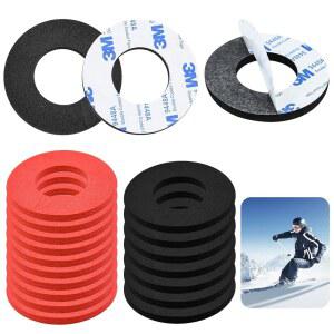 20개의 스키 발목 도넛 부츠 패드, 자동 접착 EVA 스노보드 신 패드 피팅 폼 발뒤꿈치 들뜸과 물집을 줄이기 위한 라이너 패딩 보호 쿠션
