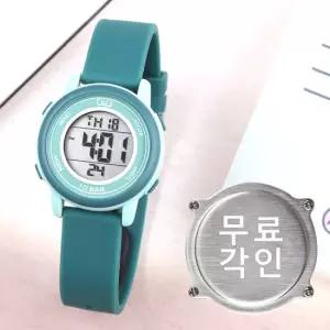 무료각인 큐앤큐 M208J-003Y 어린이 방수 아동우레탄시계 d