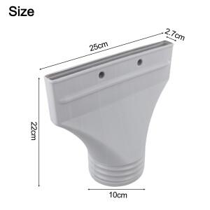 난방용 평면 호스 어댑터 에어컨 배출구 파이프 커넥터 배기 노즐 플라스틱 HVAC 부품 1개