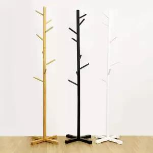 스탠드 나무 옷걸이 행거 사무실 조립식 이동식 원목