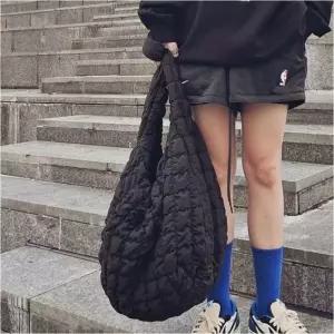 보부상가방 숄더 누빔 2컬러 여자 퀼팅백 빅사이즈 크로스백