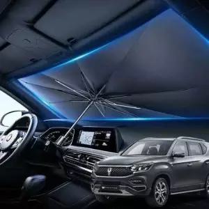 G4렉스턴 우산형 햇빛가리개 차량용 앞유리커버 암막 그늘막 앞유리햇빛가리개 운전석햇빛가리개