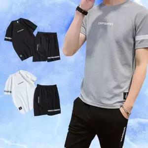 남성 스포츠웨어 세트 편한 쿨링 밴딩 축구 헬스 운동