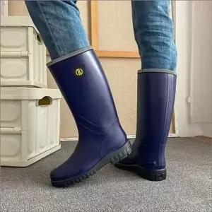작업용 남자 웜버전 겨울 방수장화 롱레인부츠 방한 추가