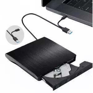 CD롬 플레이어 외부 DVD 드 USB 30 Type-C 휴대용 플레이어노트북 PC용 CD -RW ROM 버너 라이터데스크탑 노